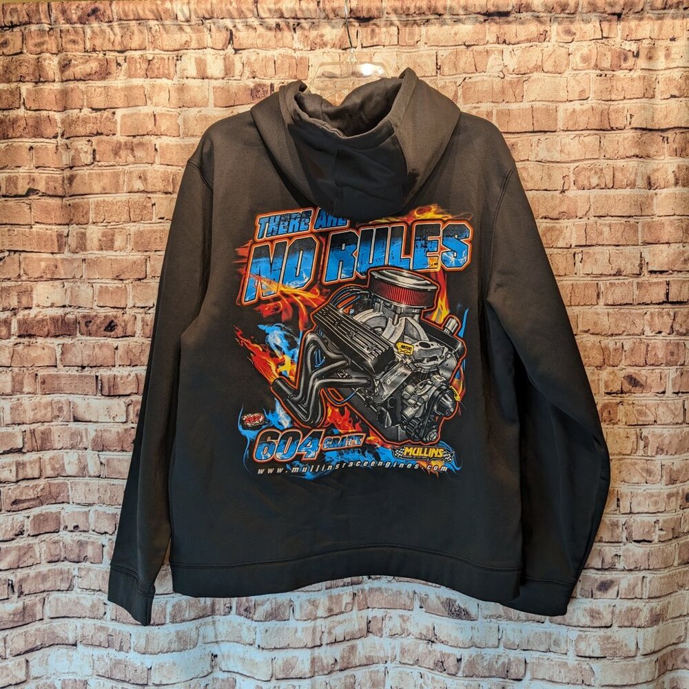 Sport-Tek Hoodie MULLINS RACING Size Large EUC